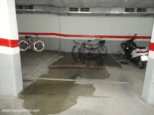 Filtraciones en parking Tanger