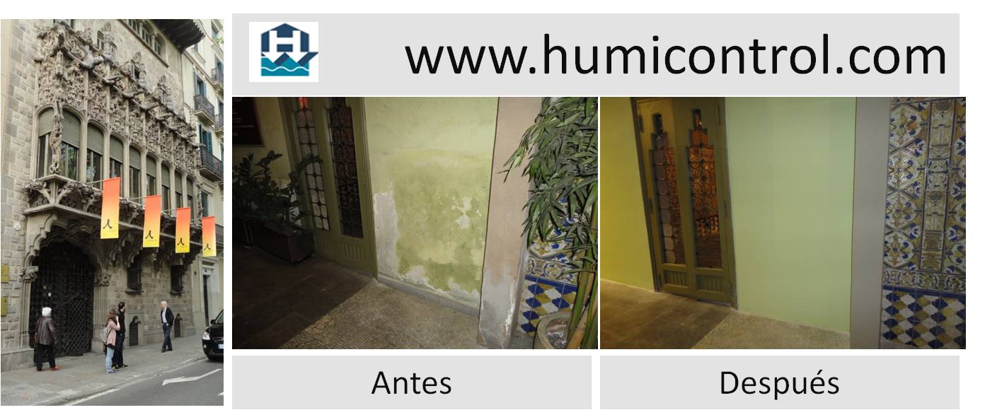 Humedad en la pared Casa Asia Monumento